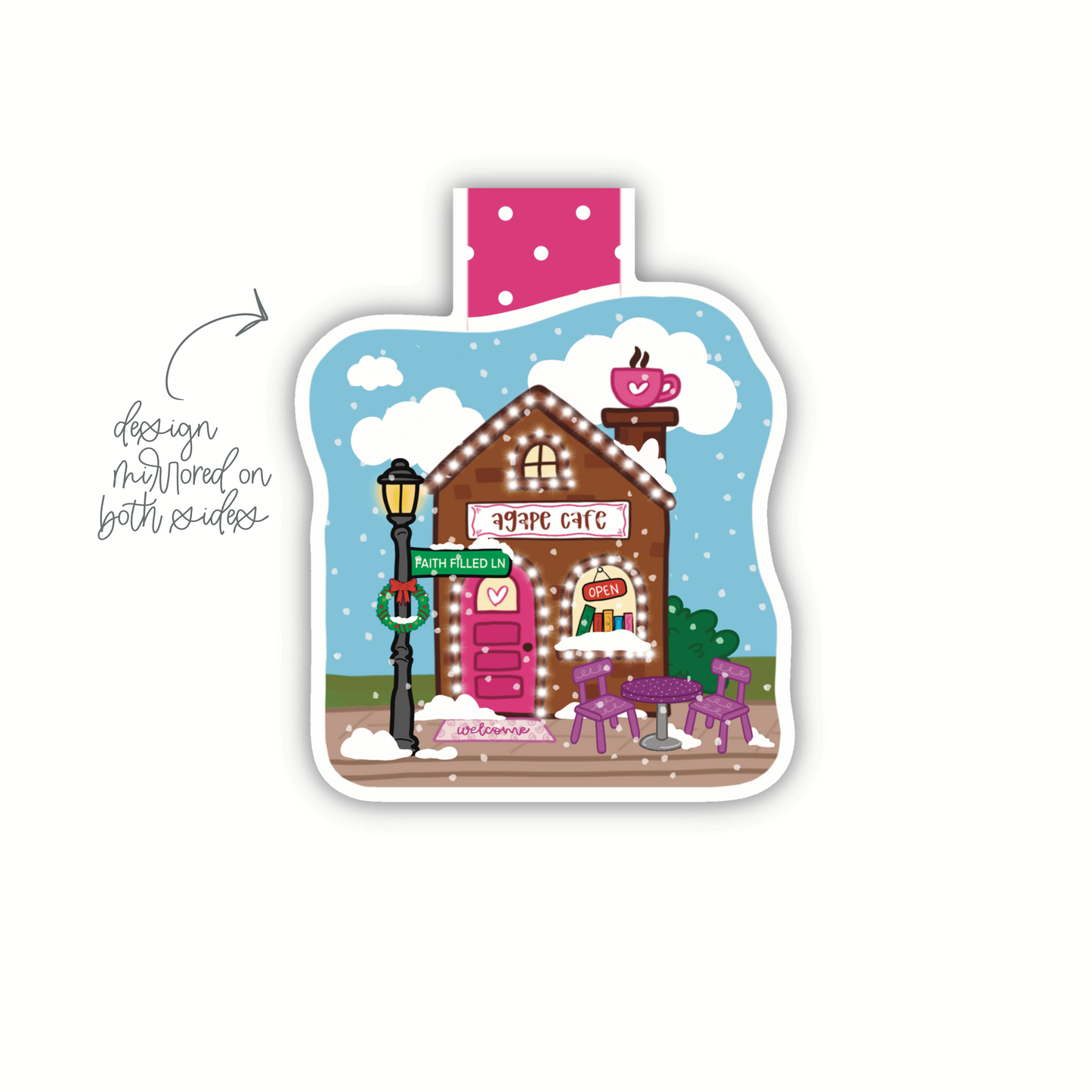 GG Christmas - Agape Cafe (magnetic bookmark)