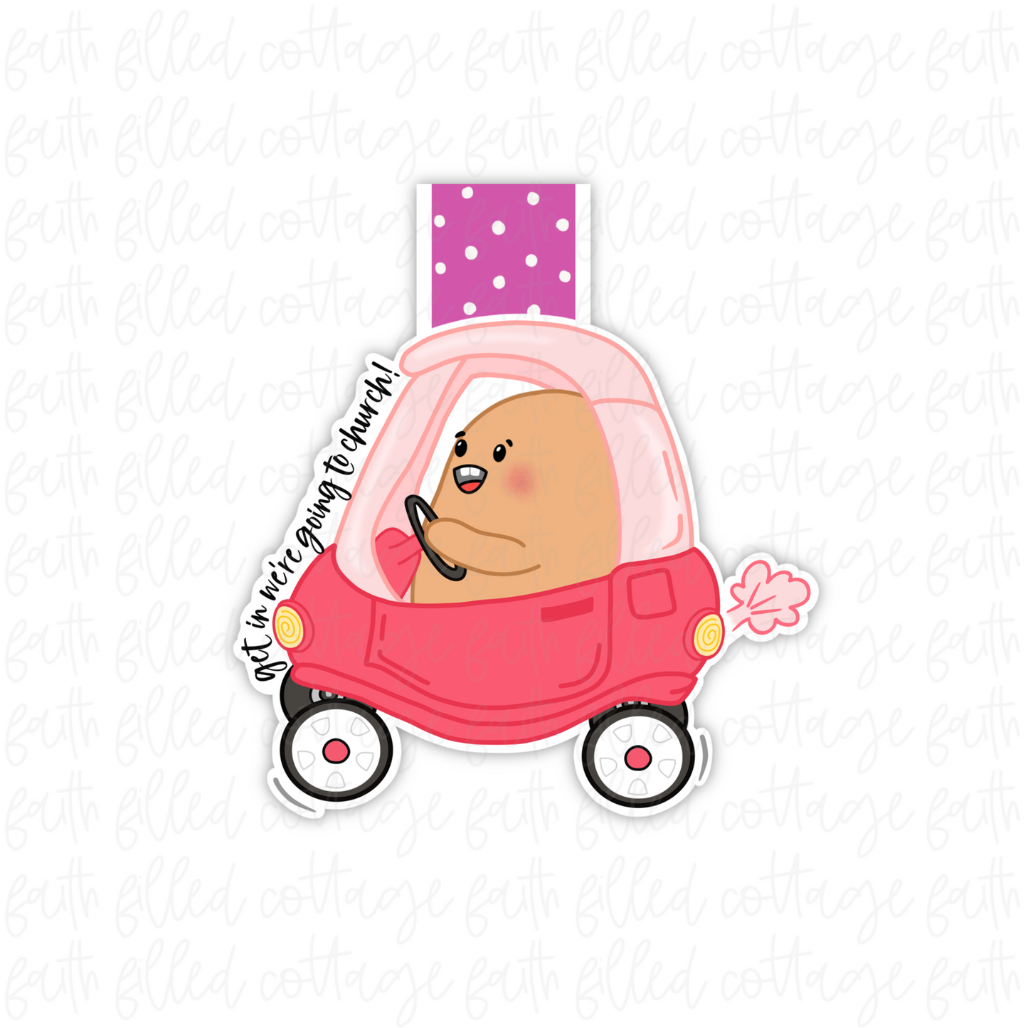 Going To Church (magnetic bookmark)