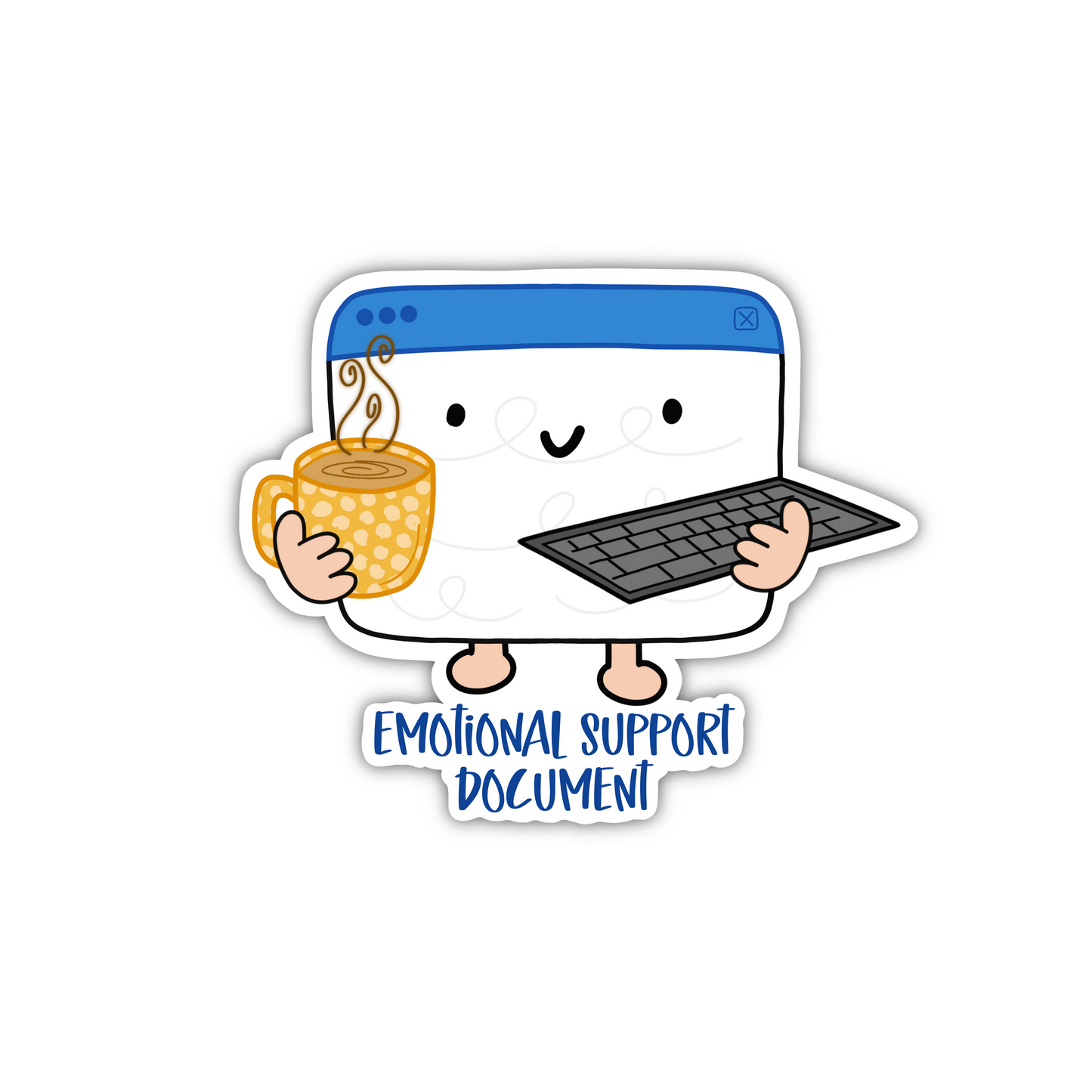 Emotional Support Document (sticker)