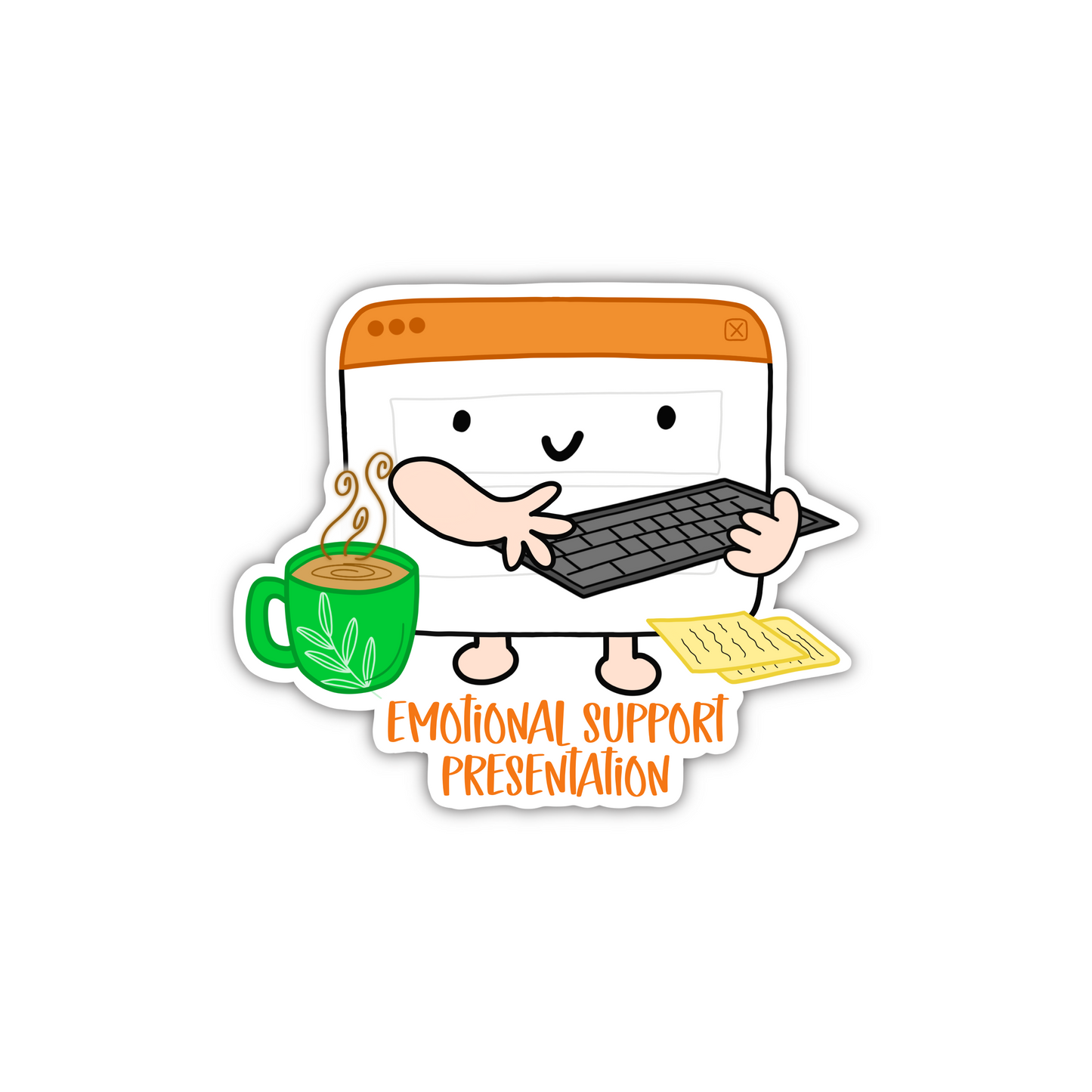 Emotional Support Presentation (sticker)