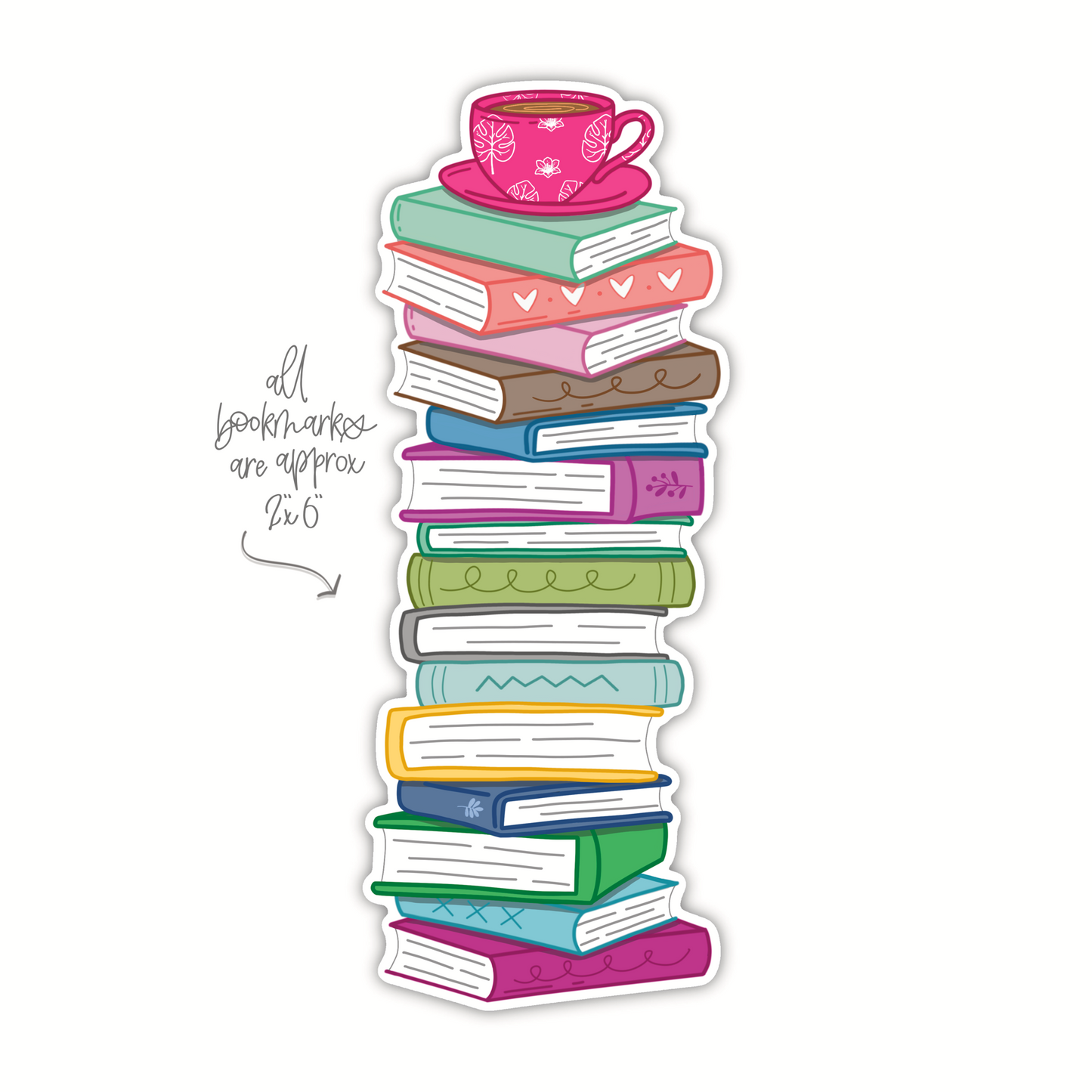 Coffee Book Stack (bookmark)