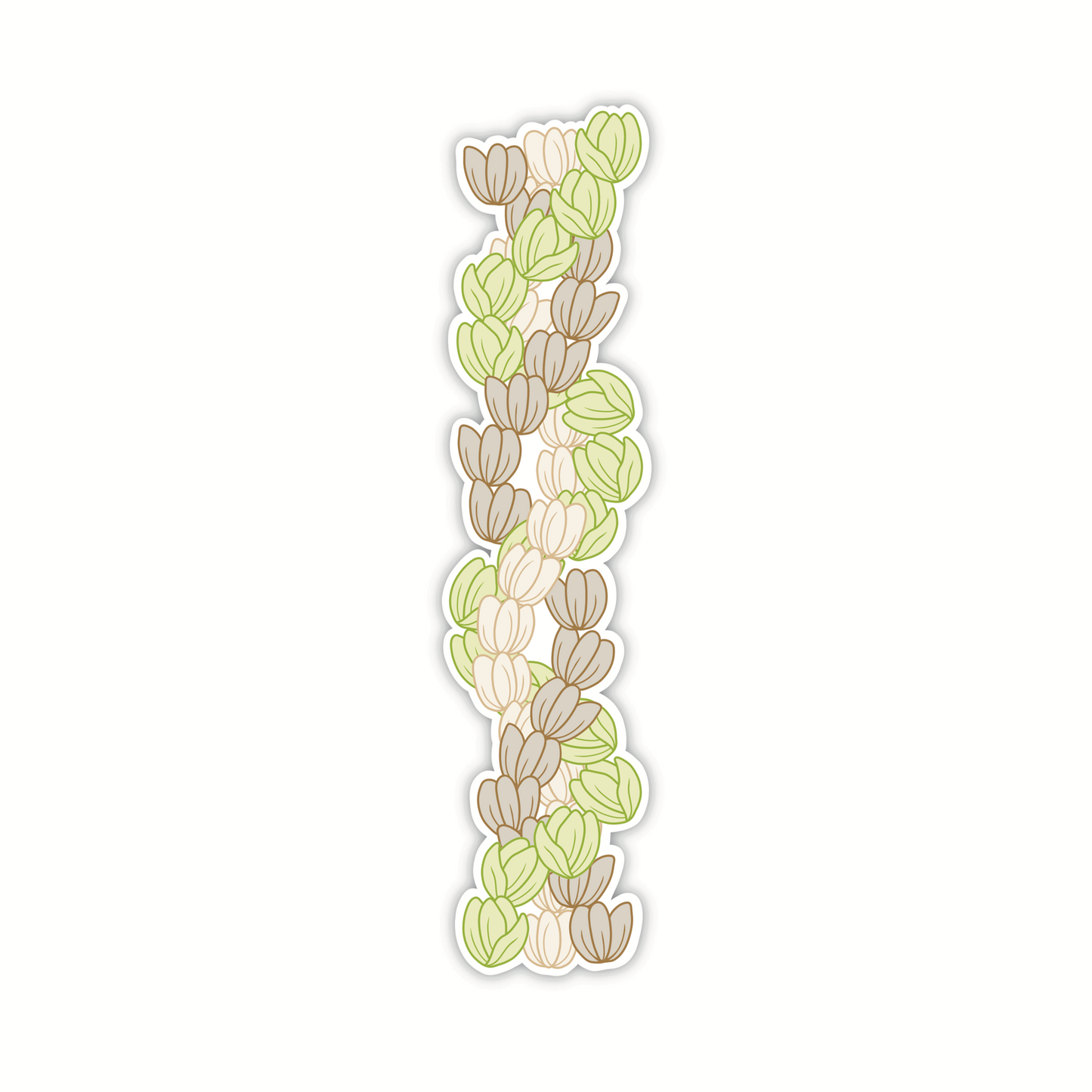 Earthy Intertwined Trio (Bookmark/Sticker)