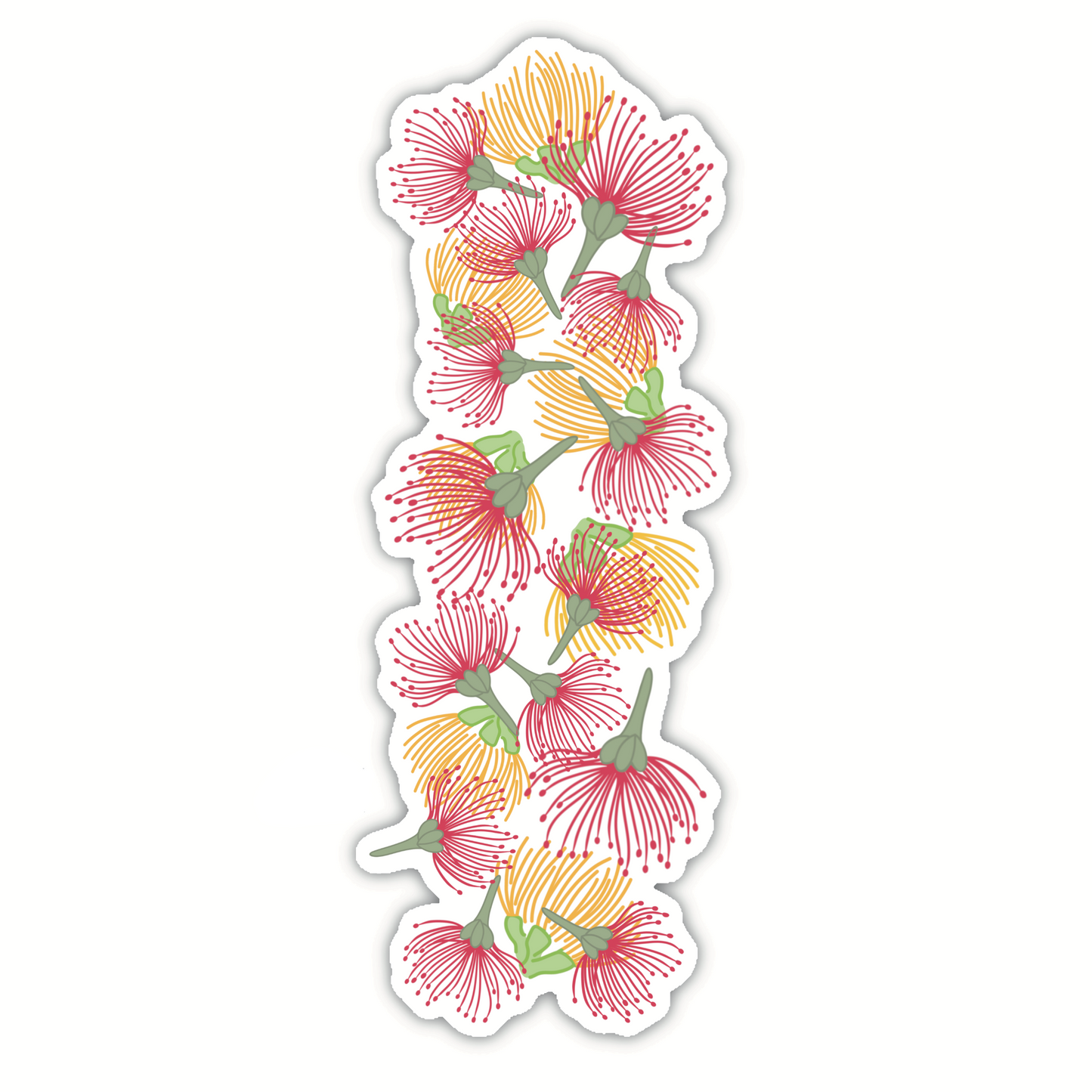Lehua Red/Yellow (bookmark/sticker)