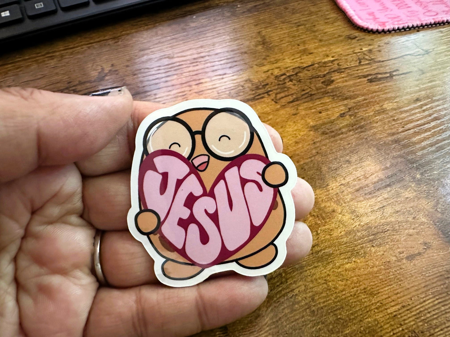 Jesus Heart Beanjamin (sticker)
