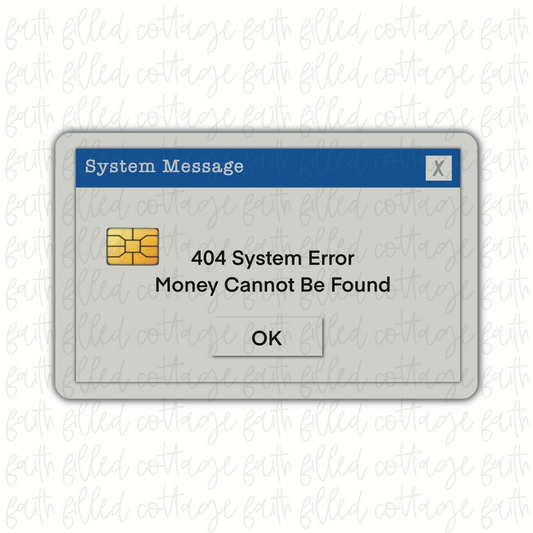 404 Error (debit card skin)