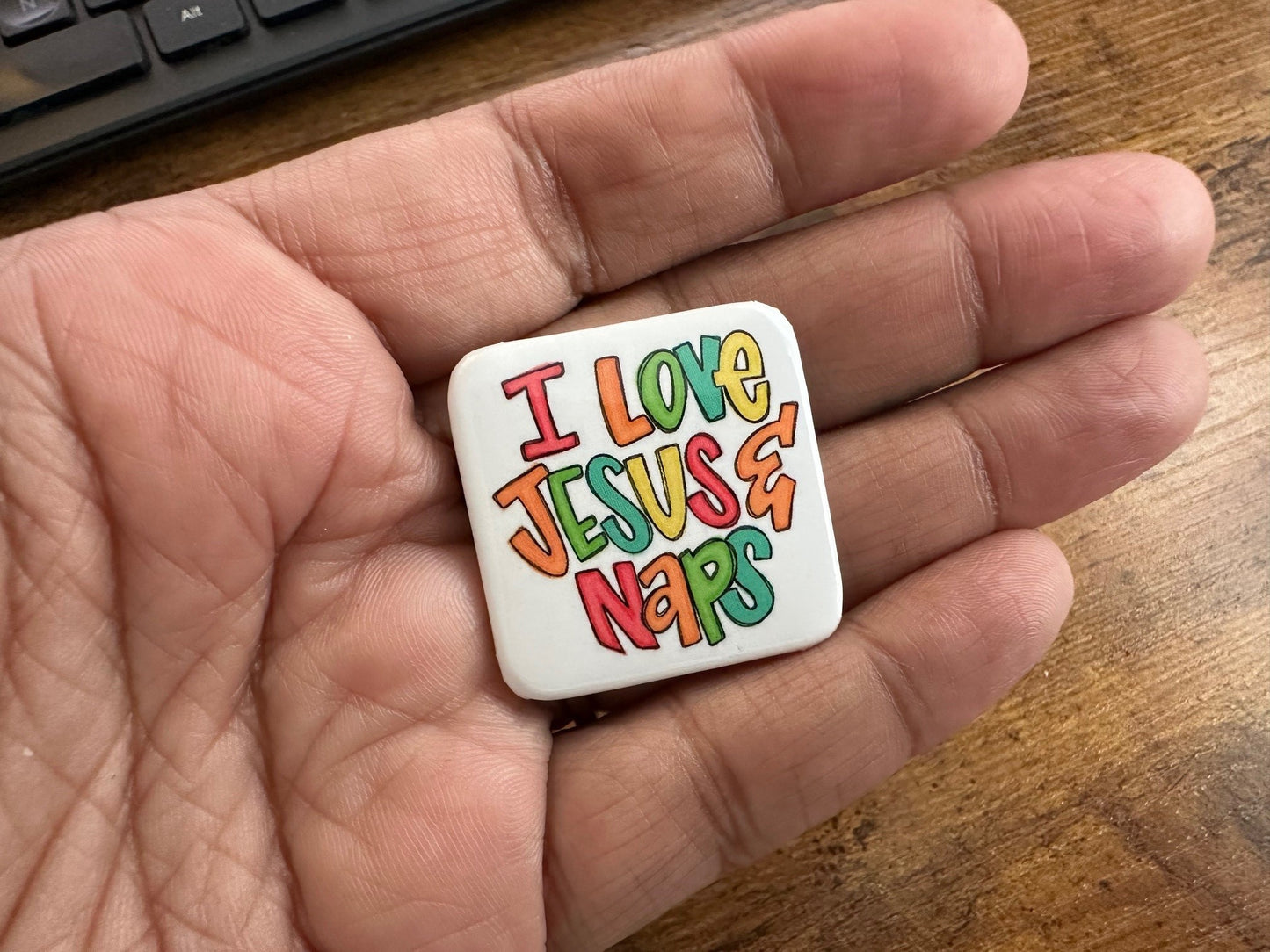 I Love Jesus & Naps Button