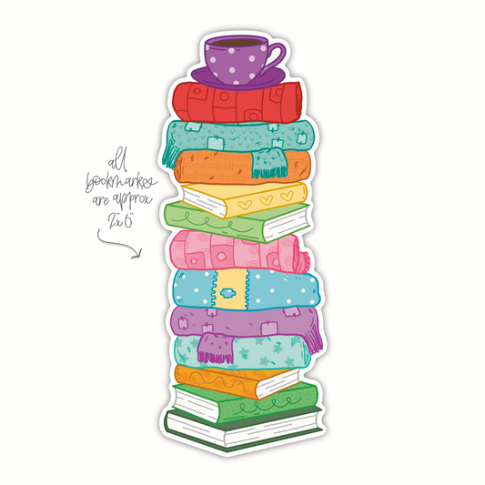 Cozy Book Stack (bookmark)