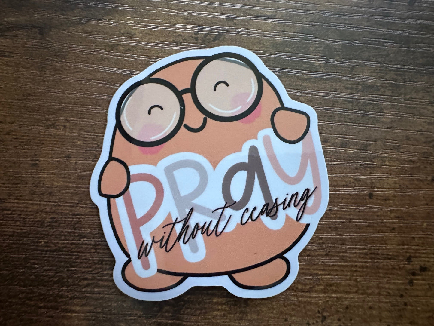 Pray Without Ceasing Beanjamin (sticker)