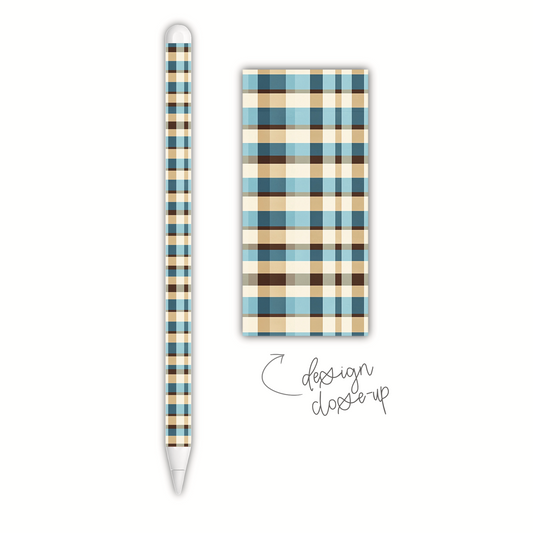 Blue Plaid (apple pencil skin)