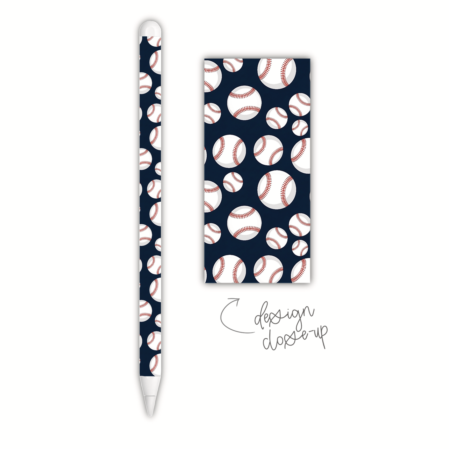 Baseball Blue (apple pencil skin)