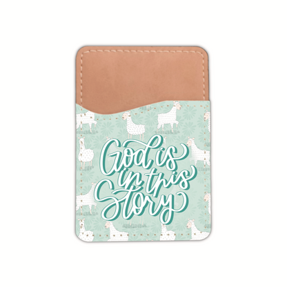 Happy Llamas (God Is In This Story) Phone Wallet