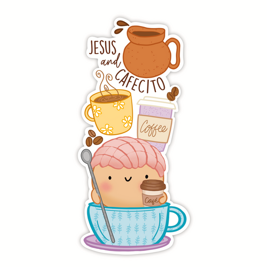 Jesus And Cafecito Bookmark