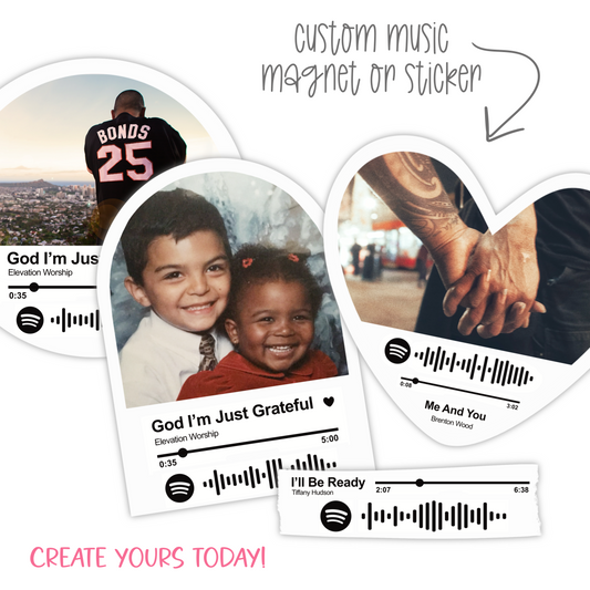 Custom Music Magnet/Sticker