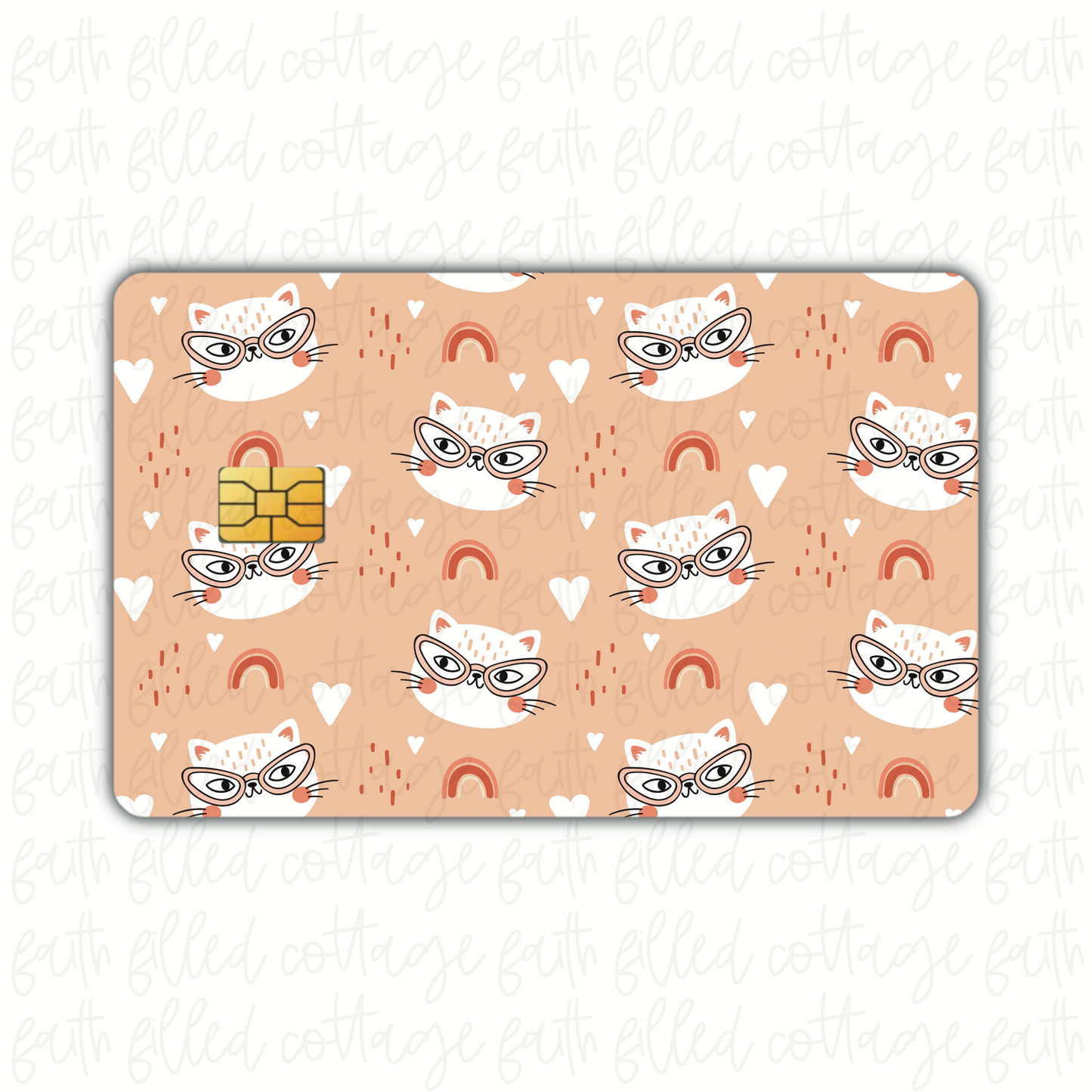 Cat Glasses [2 colors] (debit card skin)