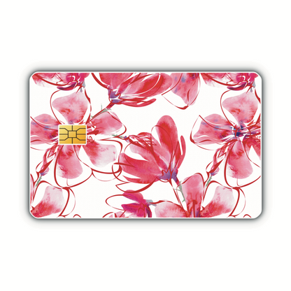 Pink Flowers (debit card skin)