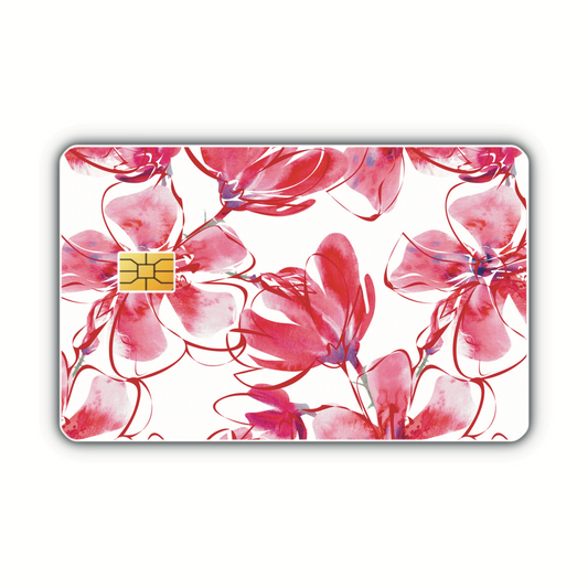 Pink Flowers (debit card skin)