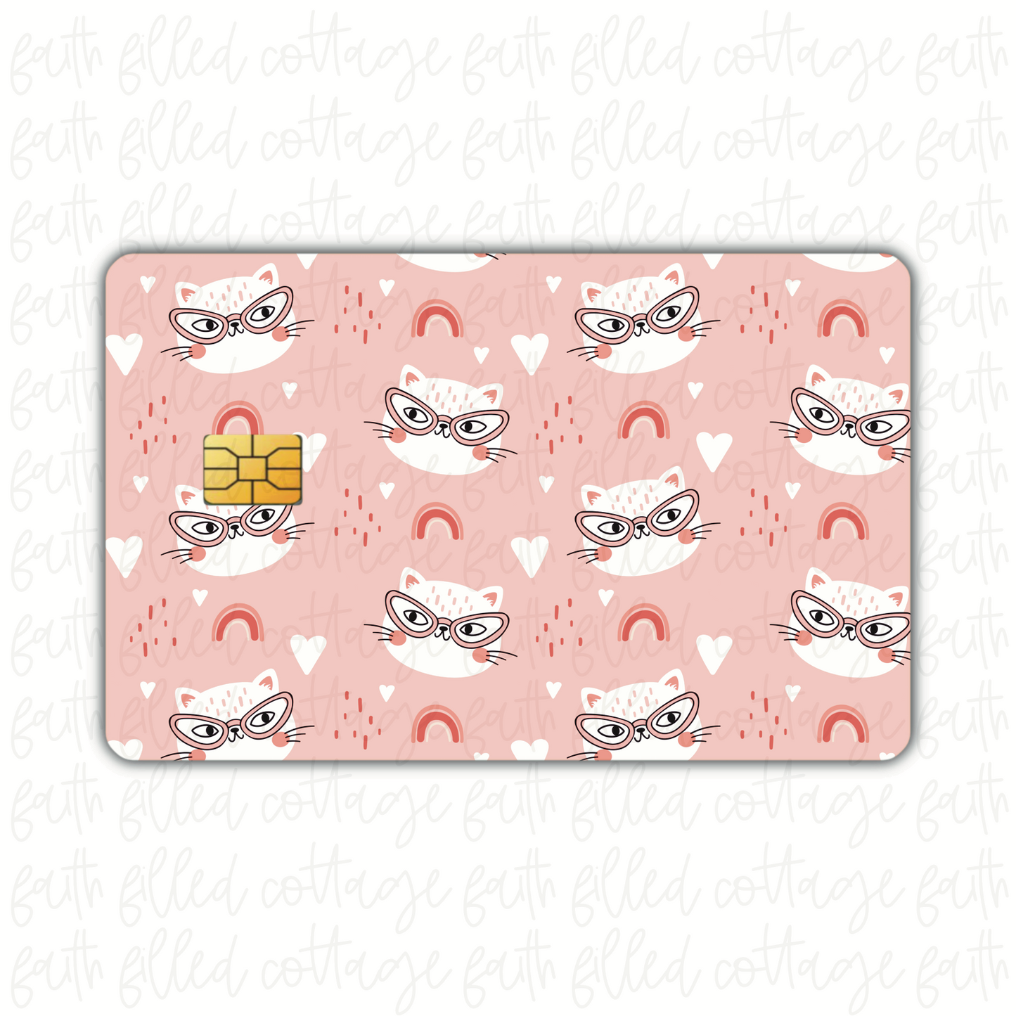Cat Glasses [2 colors] (debit card skin)