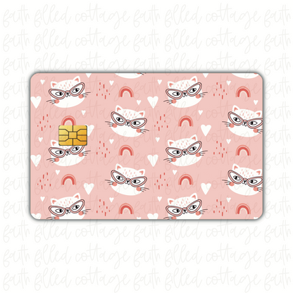 Cat Glasses [2 colors] (debit card skin)