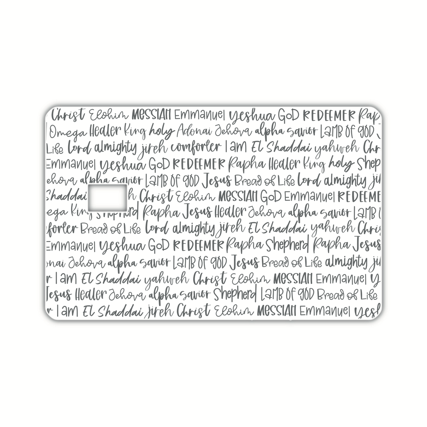 Names Of God [3] (debit card skin)