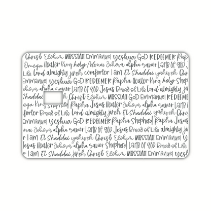 Names Of God [3] (debit card skin)