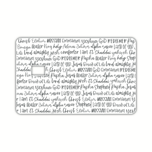 Names Of God [3] (debit card skin)