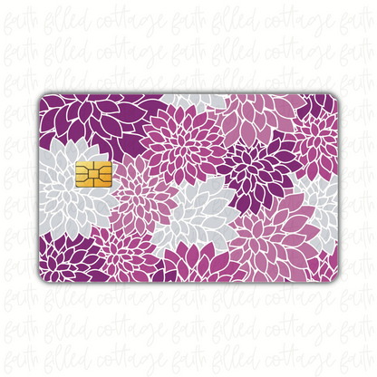 Purple Flowers (debit card skin)