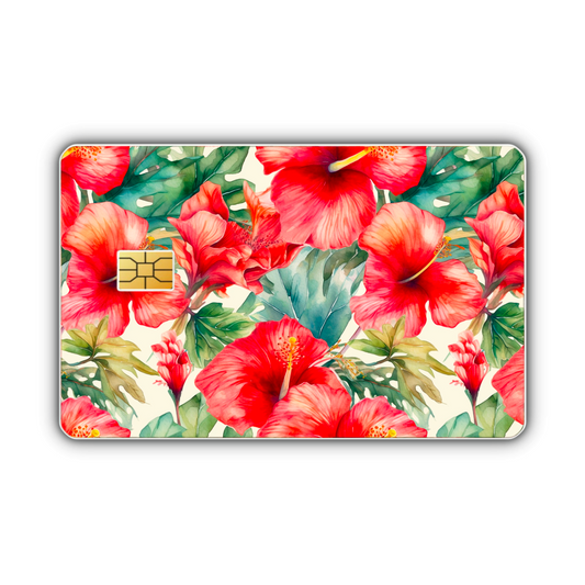 Red Hibiscus (debit card skin)