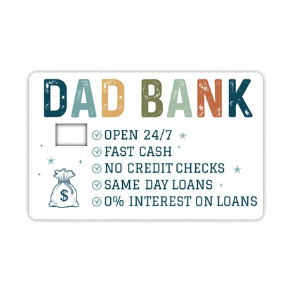 Dad Bank (debit card skin)