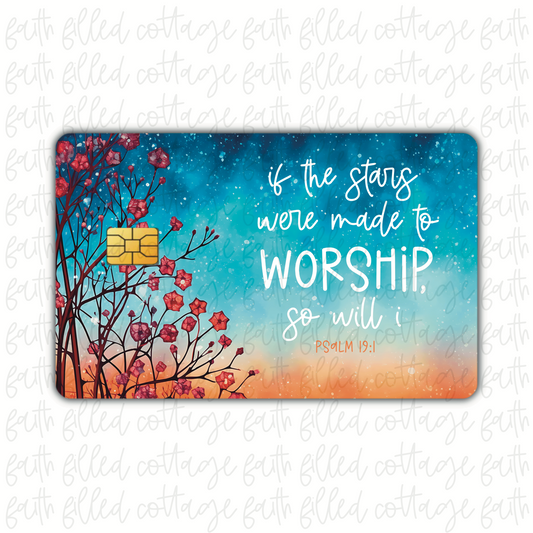 If The Stars Were Made To Worship (debit card skin)