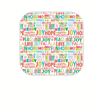 Christmas Words RED (tag)