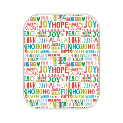 Christmas Words RED (tag)