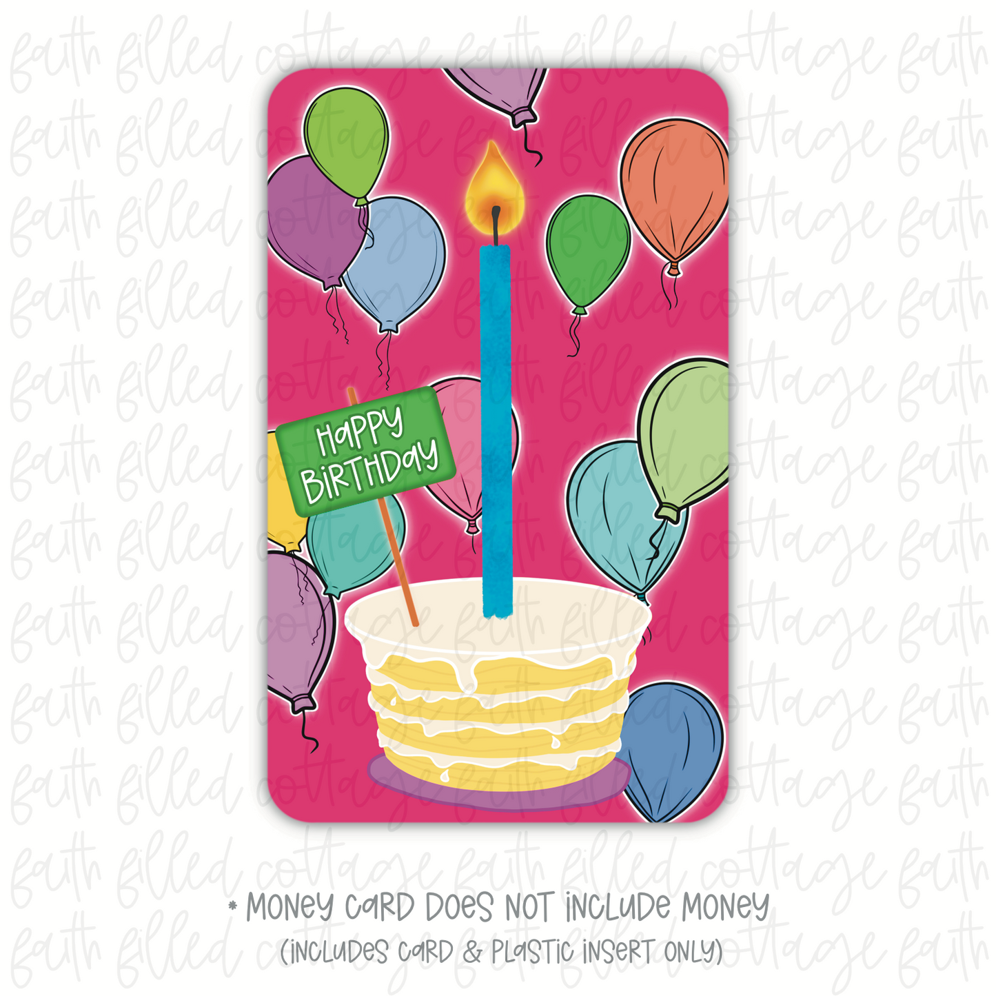 Happy Birthday Candle (money holder)