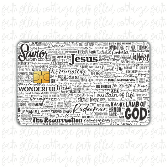 He Is (debit card skin)