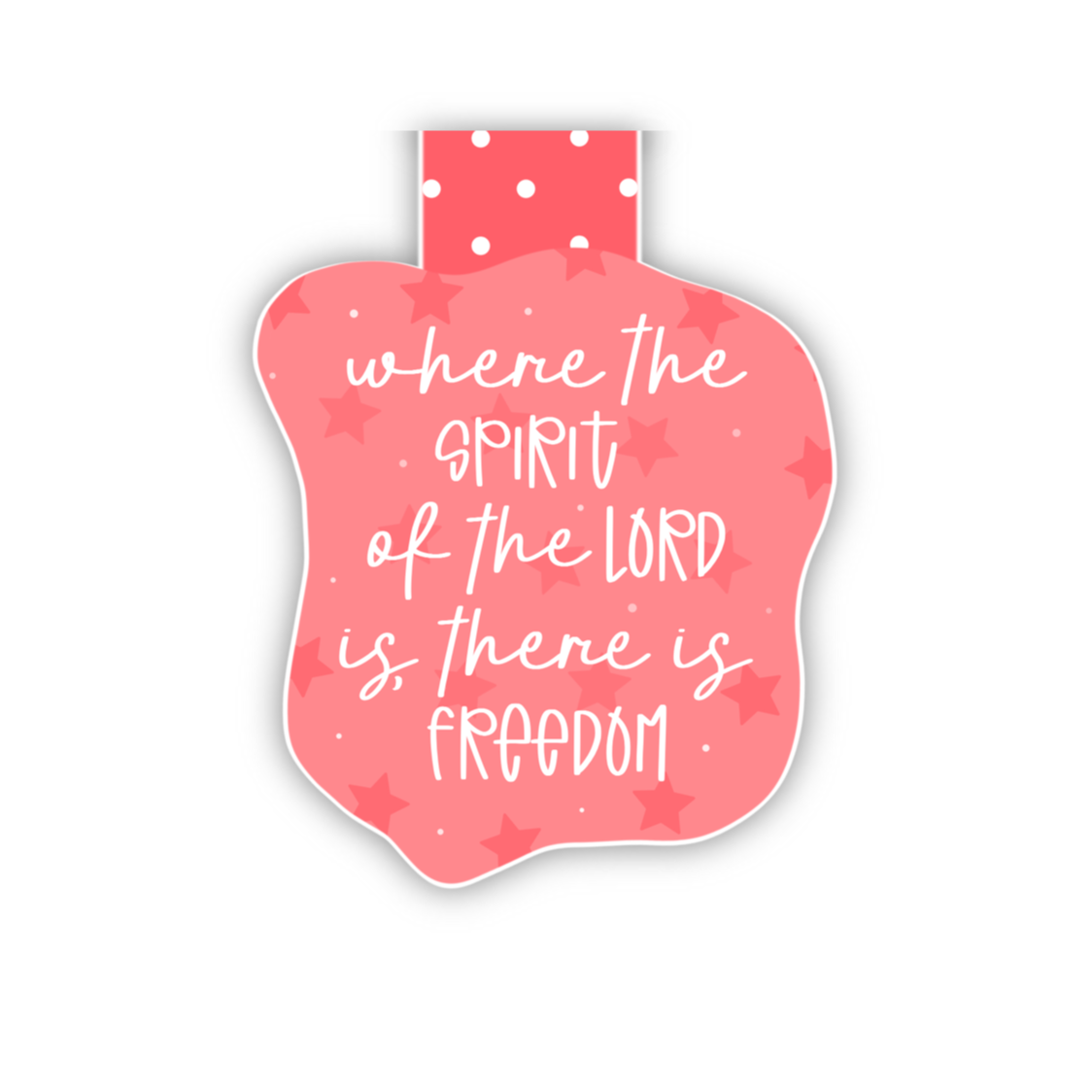 Where The Spirit Of The Lord Is (magnetic bookmark)