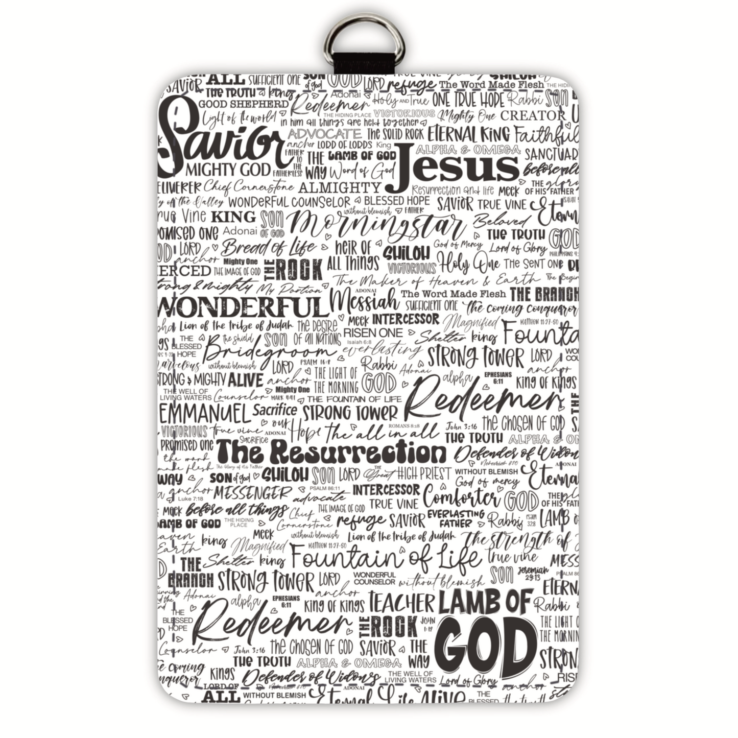 He Is (badge holder)