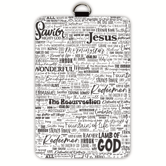 He Is (badge holder)