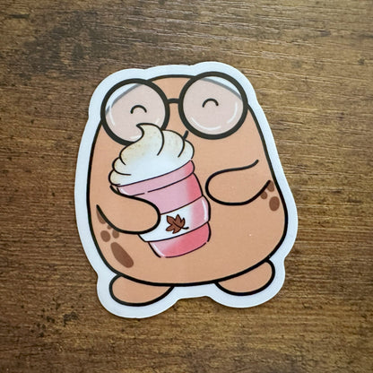 Fall Drink Beanjamin (sticker)