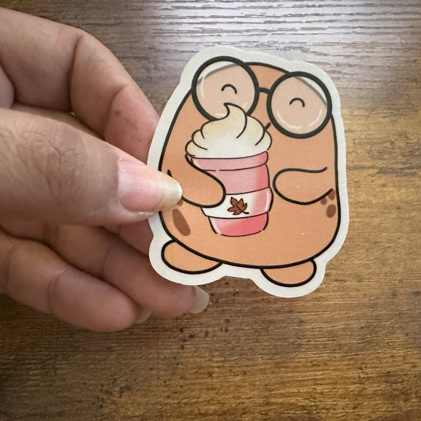 Fall Drink Beanjamin (sticker)