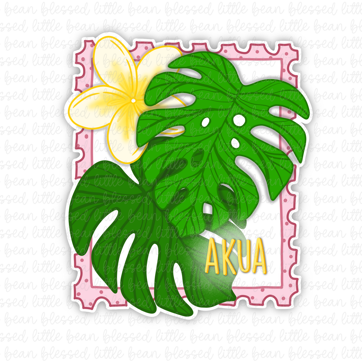 Monstera Stamp (sticker)
