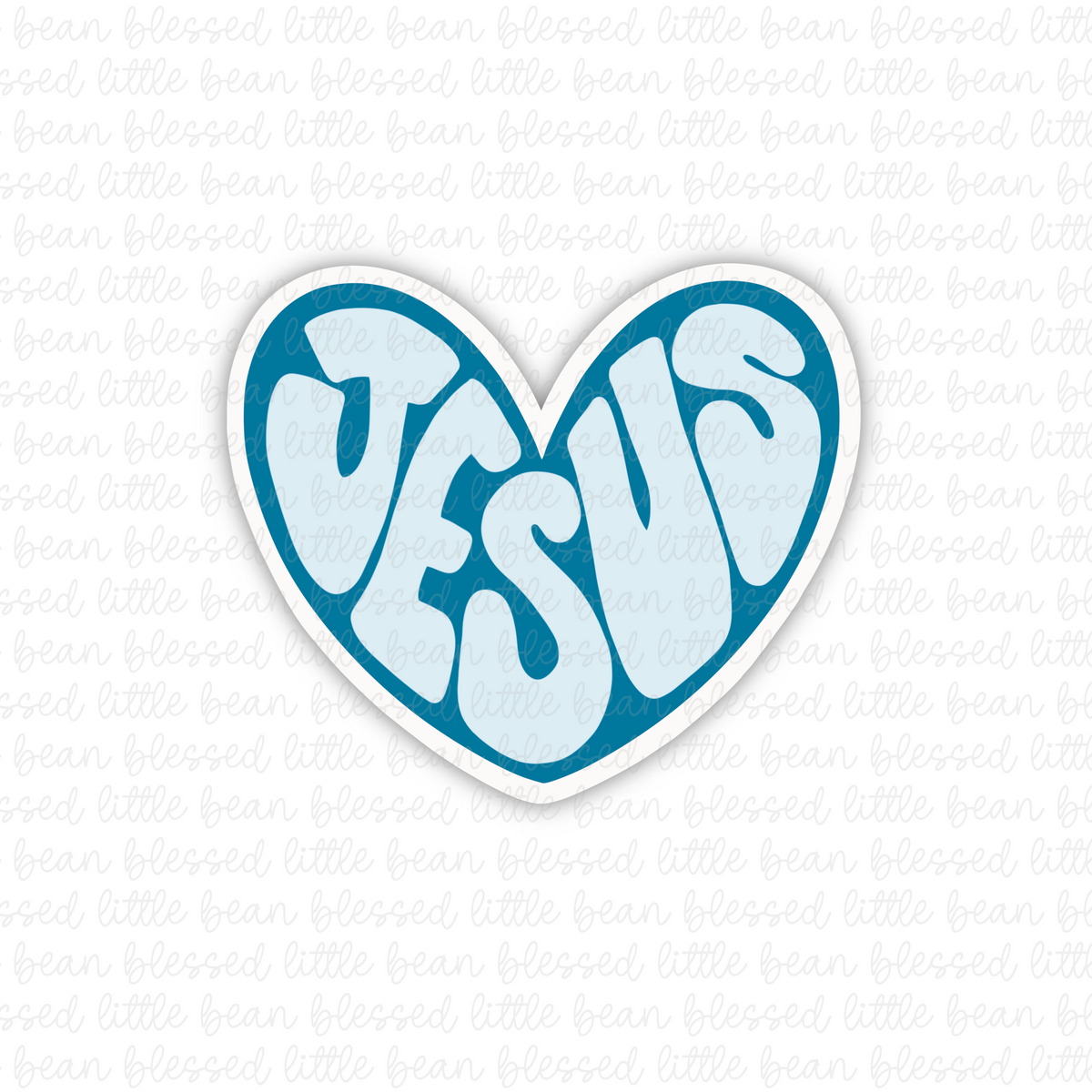 Jesus Heart (sticker/magnet) 4 colors