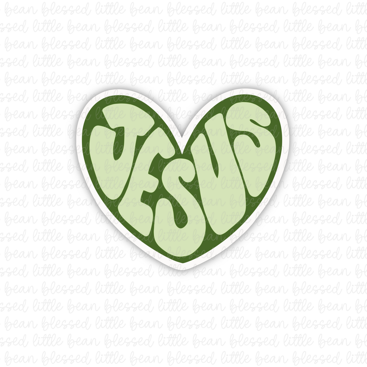 Jesus Heart (sticker/magnet) 4 colors
