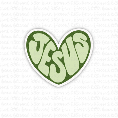 Jesus Heart (sticker/magnet) 4 colors