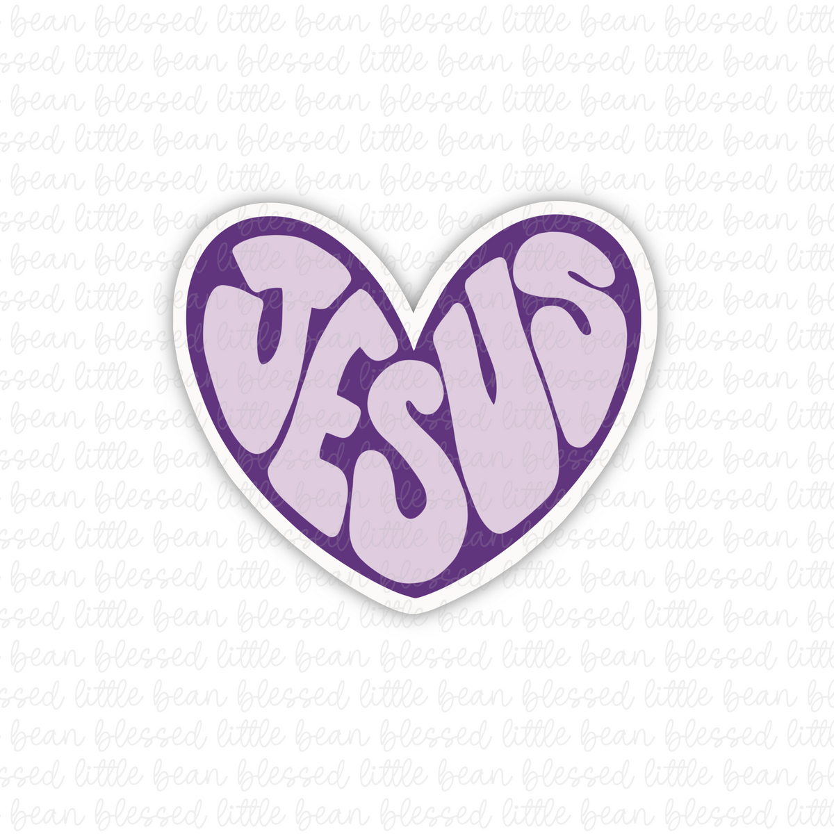 Jesus Heart (sticker/magnet) 4 colors