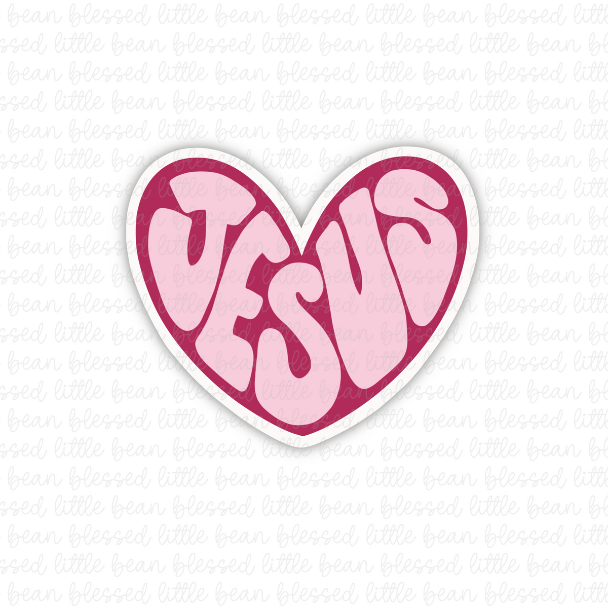 Jesus Heart (sticker/magnet) 4 colors