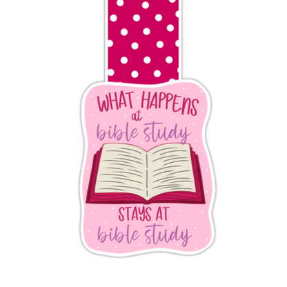 What Happens At Bible Study (magnetic bookmark)