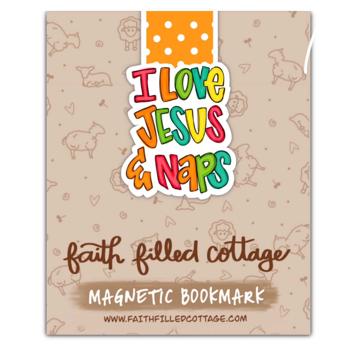 I Love Jesus & Naps (magnetic bookmark)