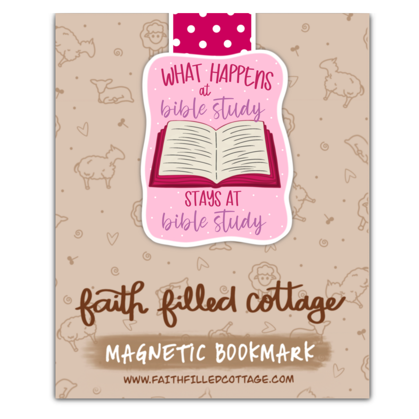 What Happens At Bible Study (magnetic bookmark)