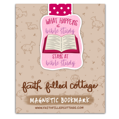What Happens At Bible Study (magnetic bookmark)