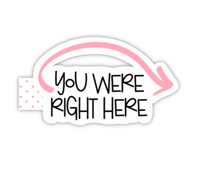 You Were Right Here (magnetic bookmark)
