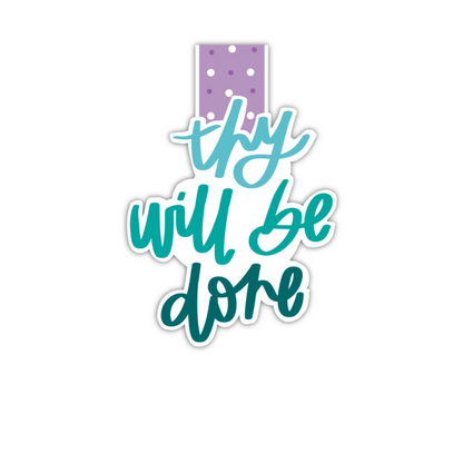 Thy Will Be Done (magnetic bookmark)